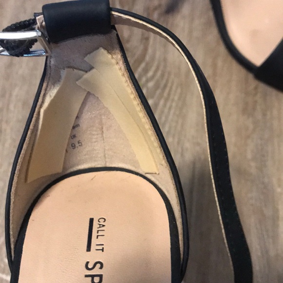 Black Ankle Strap Heels - Picture 4 of 5